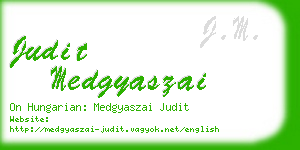 judit medgyaszai business card